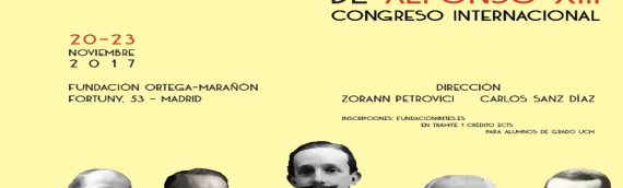 Congreso Internacional «La Gran Guerra en la España de Alfonso XIII» (20 -> 23 Noviembre)